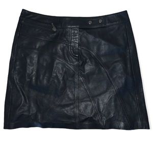 80s/90s Leather Skirt